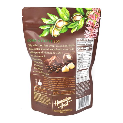 Hawaiian Host Chocolate 8 ounce (226g) (Kona Coffee Milk Chocolate)