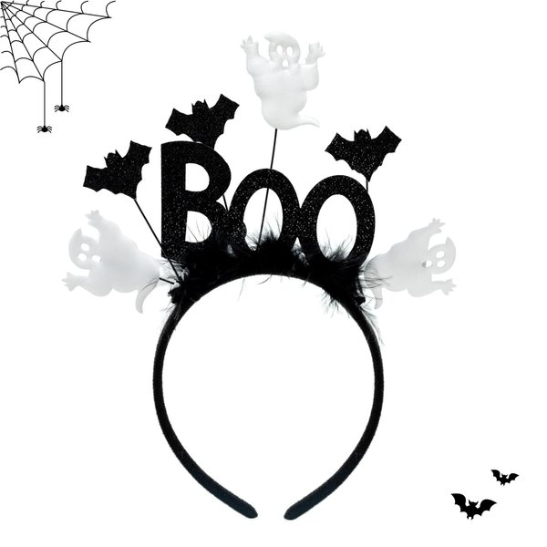 Artlunar Halloween Headband For Women，Ghost Hair Accessories For Funny Halloween Costume Cosplay Party (Ghost)