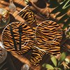 Xenorik Tiger Print Birthday Plates And Napkins Party Supplies, Animal Tiger Print Party Decorations Tableware, Plate, Cup, Napkin, Fork, Safari Jungle Tiger Texture Theme Table Decorations | Serve 24