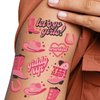 Big Dot of Happiness Rodeo Cowgirl Temporary Tattoos for Kids and Adults, Giddy Up Birthday Party Favors, Bachelorette Favor Kit, Let's Go Girls Decorations, Pink Western Party Supplies, 12 Sheets