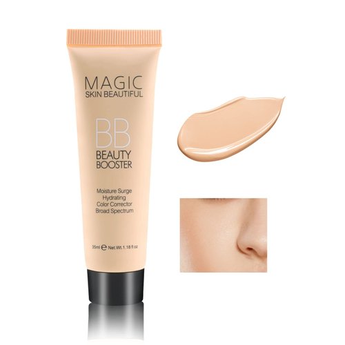 Boobeen Hydrating BB Cream, Full-Coverage Foundation&Concealer, Color Correcting Cream, Tinted Moisturizer BB Cream for All Skin Types - Evens Skin Tone (Ivory white)