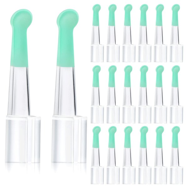 20 Pieces Ear Spoon Tips Ear Cleaner Replacement Set for 3.5 mm Otoscope Plastic Ear Cleaner Tips Reusable Ear Cleaner Spoon Tip for Teens Adults Family Ear Health Care
