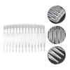 Lurrose Wedding Decor Plastic Comb 10pcs Clear Hair Combs Hair Clip Combs Plastic Bridal Wedding Veil Combs Fine Hair Styling Accessories for Women Girls Decorative Hair Combs Braided Wigs
