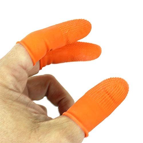 100 PCS Fusion Keratin U Nail Glue Rebond Tips Granules For Human Hair Extensions By Hair De Ville+ 3 Pcs Silicone Finger Protectors … (black)