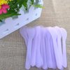 Ebonee 100 Pcs Plastic Cosmetic Mask Spatulas, 5 Inch Disposable Makeup Face Mask Spoon for Mask Cream, DIY Mixing and Sampling (4 Color)