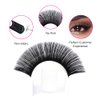 Mega Volume Lash Extensions 0.03mm Self Fanning Lashes D Curl 19mm Easy Fan Lash Extensions 5D 7D 10D Automatic Blooming Eyelashes (0.03-D, 19mm)