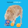 Barkbox BARK Chewz Ballz Plush Dog Toy | Multi-Part Fun for Small Dogs, Perfect for Playtime & Fetch