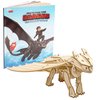 DreamWorks How to Train Your Dragon Toothless 3D Wood Puzzle & Model Figure Kit (41 Pcs) - Build & Paint Your Own 3-D Movie Toy - Educational Gift for Kids & Adults, No Glue Required, 8+