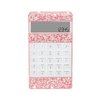 Office Calculator with Bling Crystal Decorative with Calendar Time Alarm Clock for Fashionable Desk Accessory, Office or Home Gift (Pink)