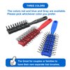 VESS Styling Ceramic Hair Brush 9-row Round Type, for Bow and Styling Made in Japan (No.80 Blue)