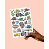 xo, Fetti Truck Car Party Temporary Tattoos - 48 Silver Foil Styles | Truck Birthday Party Supplies, Boys Pick Up Truck Party Favors, Car Temp Tats, Arts and Crafts