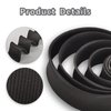 FGJQEFG Black Fiberglass Heat Shield Sleeve Adjustable Hose Heat Spark Plug Wire High Temp (5Feet x 1Inch) for Motorcycle Exhaust Insulation Thermal Wrap Roll Car Brake Line Cable Protection Tape