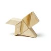 6 Piece Tegu Pocket Pouch Prism Magnetic Wooden Block Set, Natural