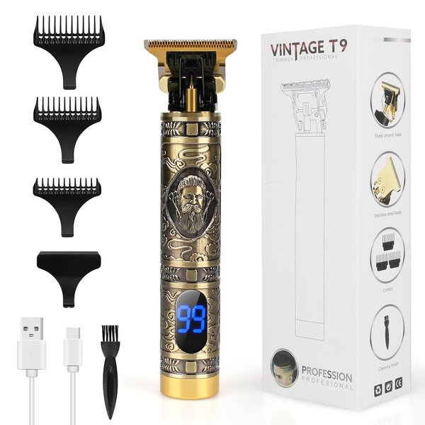 Hair Clippers for Men, innens Professional Mens Hair Clippers Zero Gapped Cordless Hair Trimmer Professional Haircut & Grooming Kit for Men Rechargeable LED Display, Gifts for Men Dad Boyfriend