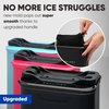 Berlinzo Premium Clear Ice Ball Maker [2024 Upgraded] - Large 2.4-inch Crystal Clear Ice Balls for Whiskey Cocktail - New Easy-to-Remove Ice Sphere Mold - Bonus Storage Bag & Ice Stamp Ring, Black