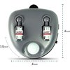 Zone Tech Garage Parking Assist Dual Laser Guide - High-Tech Professional 360 –Degree Adjustable to Wider Angles, Sensor with AC Adapter and Battery Backup for Car/Automotive