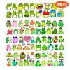 Cute Frog Temporary Tattoos Sticker Theme Themed Birthday Party Supplies Favors Decorations Decor 8 Sheets 85PCS Funny Tattoo Stickers Gifts for Kids Girls Boys Class School Rewards Carnival Christmas