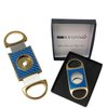 Cigar Boulevard Perfect Cigar Cutter Star Gold-Blue Carbon Fiber Body