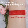 HAOYA 2Pcs Matte Ruby Red Lip Liner and Lipstick Makeup Set, Matte Liquid Lipstick 24H and with Lip Liner Set Kit Waterproof Long Lasting labiales mate 24 horas originales matte larga duracion 24#14
