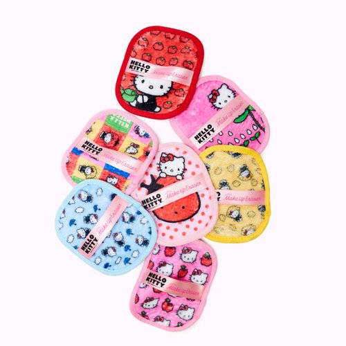 The Original MakeUp Eraser, 7-Day Set, Erase All Makeup with Just Water, Including Waterproof Mascara, Eyeliner, Foundation, Lipstick, Sunscreen, and More! (Hello Kitty Classic), 7ct.