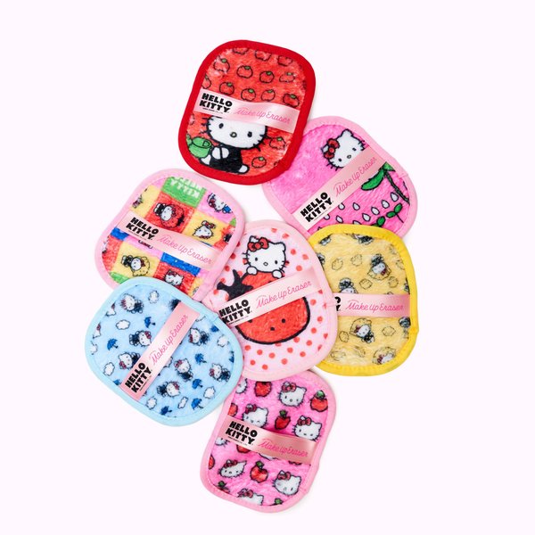 The Original MakeUp Eraser, 7-Day Set, Erase All Makeup with Just Water, Including Waterproof Mascara, Eyeliner, Foundation, Lipstick, Sunscreen, and More! (Hello Kitty Classic), 7ct.