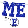 It's the PHD for Me Banner, Congrats PHD, Class of 2025 Doctor Master Graduation Party Decorations Supplies, Blue and Gold Glitter