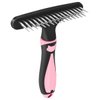 Pet Hair Remover, Portable Dog Cat Hair Remover Lint for Hairball, Fuzz, Carpet Restoration, Carpet Rake, Carpet Groomer Rake, Shag Rug Rake, Hair Cleaner Suitable for Rug and Carpet (Pink)