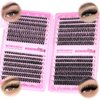 wiwoseo Cluster Eyelash Extensions 560pcs Lash Clusters Wipsy Cluster Lashes D Curl Eyelashes Clusters Individual Lashes DIY Lash Extensions Cluster Lashes Natural Look Eyelashes Clusters (8-16MM)