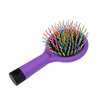 Pack of 3 Rainbow Bristle Volumizing Detangling Brush with Mirror