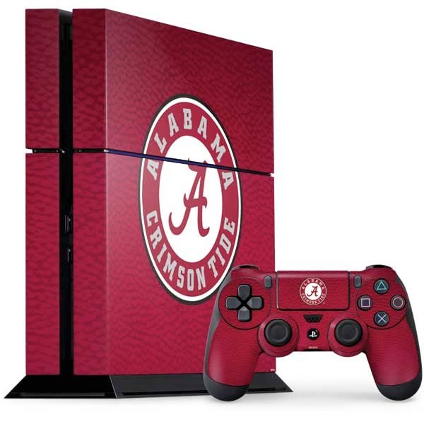 Skinit Decal Gaming Skin Compatible with PS4 Console and Controller Bundle - Officially Licensed College University of Alabama Seal Design