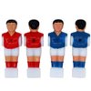 Phinacan 4Pcs Foosball Men Replacement Soccer Table Player Football Players Parts (Red+Blue)