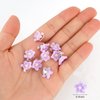 YISSION 20Pcs Mini Flower Hair Clips for Girls Women Cute Hair Pins Small Hair Clips Lily Flower Clips for Hair Wedding Hair Barrettes Bridal Hair Accessories for Girls Women Purple