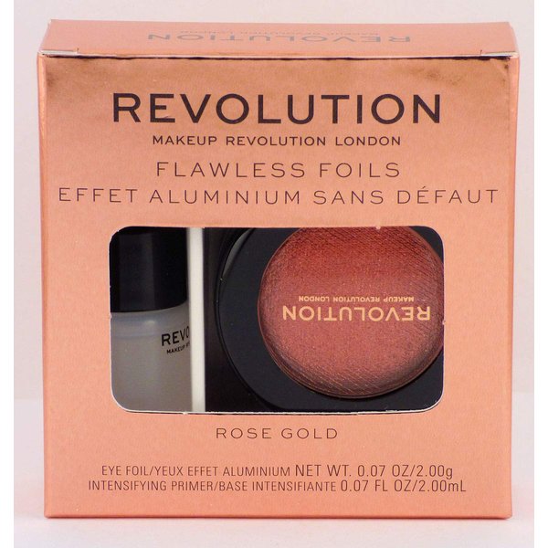 Makeup Revolution Flawless Foils Eyeshadow, Rose Gold