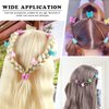 YGDZ Butterfly Hair Clips, 50pcs Cute Baby Hair Claw Clips Small Butterfly Hair Clips Accessories for Hair 90s Girls Women