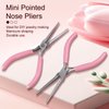 Acrylic UV Gel Tips Sculpting Tweezers Clip Nail Pincher Tool Kit, Stainless Steel Nail Shaping Nippers C Curve Nail Art Tools for Manicure and Pedicure