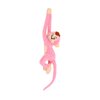 zhidiloveyou 27.6" Hanging Monkey Stuffed Animals Plush Cute Monkey Toy for Kids Adults, Pink