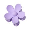 1Pc Purple Hair Claw Clips Flower Shaped Plastic Jaw Clips Anti-scratch Smell-less Useful Hold Tightly Purple Clips and Barrettes Hair Clips