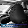 QOMAGO 2PCS Universal Car Headrest Covers Car Seat Head Rest Cover Protector Soft and Comfortable Compatible with Challenger Charger（Green）