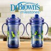 Dr. Brown’s Milestones Hard Spout Insulated Sippy Cup with Handles, Blue, 10 oz, 2 Pack, 12m+