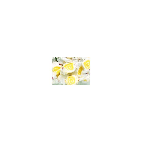 Pina Colada Yellow & White Gourmet Salt Water Taffy 1 Pound Bag