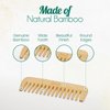 BeNat All Natural Bamboo Wooden Hair Comb for Women and Men - Eco Friendly Hair Accessories Ideal For Detangling Curly Hair and Beard Comb For Men