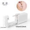 Anzero 16 Pcs Ear Piercing Kit, Disposable Ear Piercing Gun with Cubic Zirconia Stud, at Home Self Ear Piercer Kit (3MM Earrings Stud)