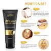 Blackhead Remover Mask, 24K Gold Peel Off Mask, Gold Facial Mask Anti-Aging, Deep Cleansing, Reduces Fine Lines＆ Wrinkles Great for All Skin, With Blackhead Remover Extractor Tools Kit & Mask Brush