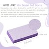Artist Land Slim Purple Buffer Set – (80/100 Grit) - 50 Ct- Professional Grade Salon Quality Nail Buffing Blocks Pack for Pre-Application of Polish, Gel, Acrylic, Double-Sided Nail Buffer Blocks