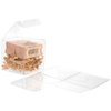 ClearBags 2 x 2 x 2 Small Clear Holiday Gift Boxes | Clear PET Plastic Boxes for Christmas, Weddings, Parties | Party Favor Boxes for Small Ornaments Gifts Candy Cookies | Food Safe | 25 Boxes