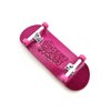 SPITBOARDS 34 mm Fingerboard Complete Wood Pro Set-Up (Pre-Assembled, 5-Layers), Pro Trucks, CNC Bearing Wheels, Foam Grip Tape, (Deck: Pink, Trucks: White, Wheels: Pink)