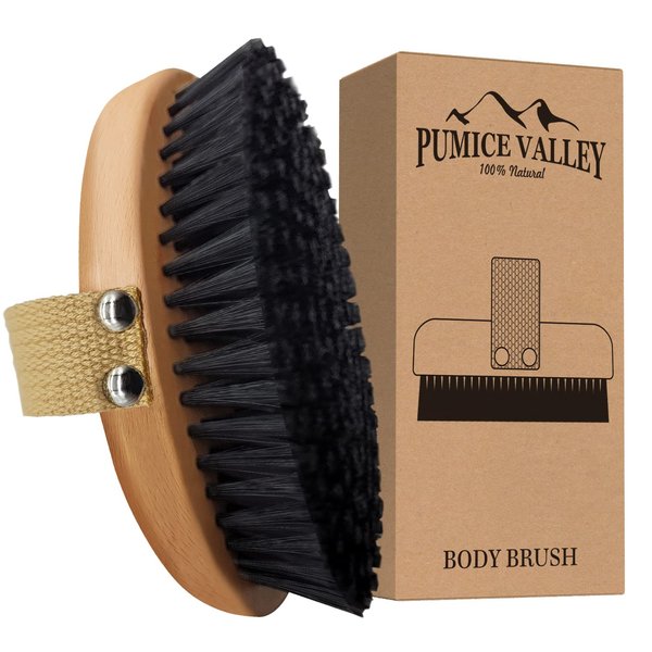 Sisal Dry Body Brush, Natural Bristle Exfoliating Brush, Body Scrubber for Skincare and Beauty to Improve Blood Circulation Exfoliate Skin, Healthy Therapeutics, Reduce Cellulite, Stop Ingrown Hairs