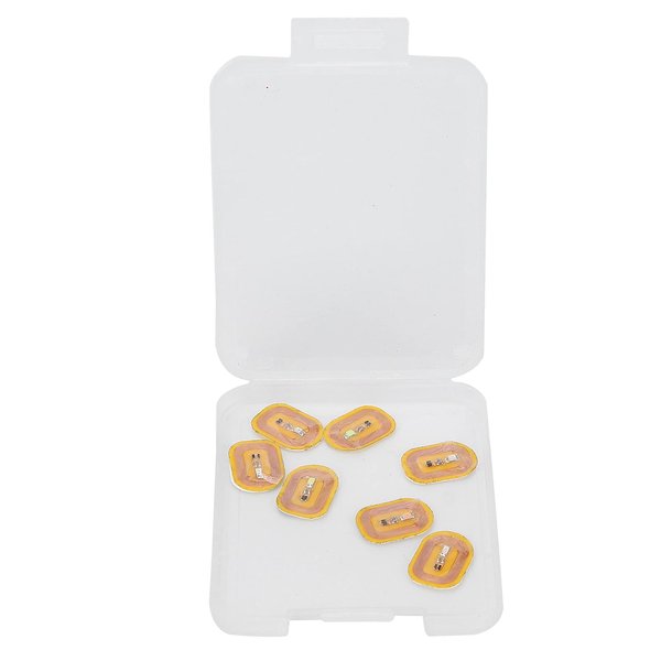 Jiawu Glowing NFC Nail Stickers, Smart LED Light Source NFC Nail Art Tips Lighting for Mobile Phone