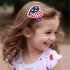 American Flag Hair Clips Independence Day Hair Pins Stars and Stripes Hair Barrette 4th of July Hair ClipsPatriotic Hair Accessories.(DL8) (Star heart butterfly)