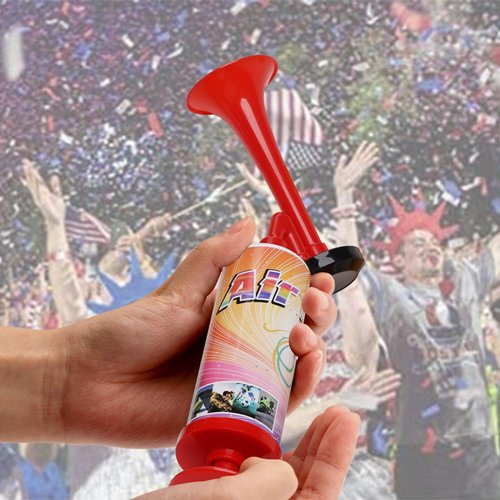 AOLIHAN 5pcs Mini Air Horn Hand Pump, Air Horn Noisemakers for Sporting Events, Celebrations, Fun Birthday Party Favors and Goodie Bag Fillers for Kids and Adults (Mini handheld air horn 5pcs)
